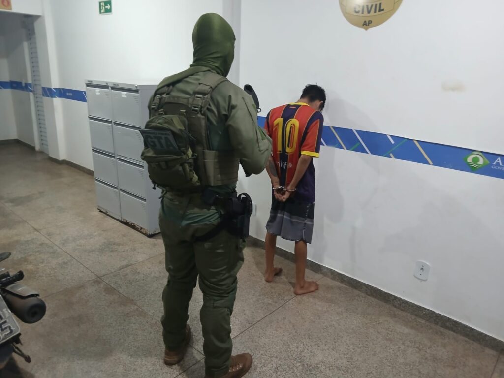 Suspeito de roubo a residência é preso pelo GTA em Santana, Amapá