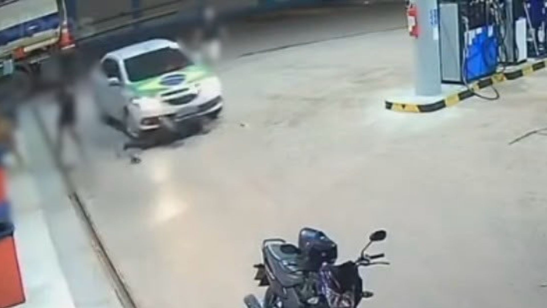 Atropelamento em Macapá: motorista atinge homem em posto e foge