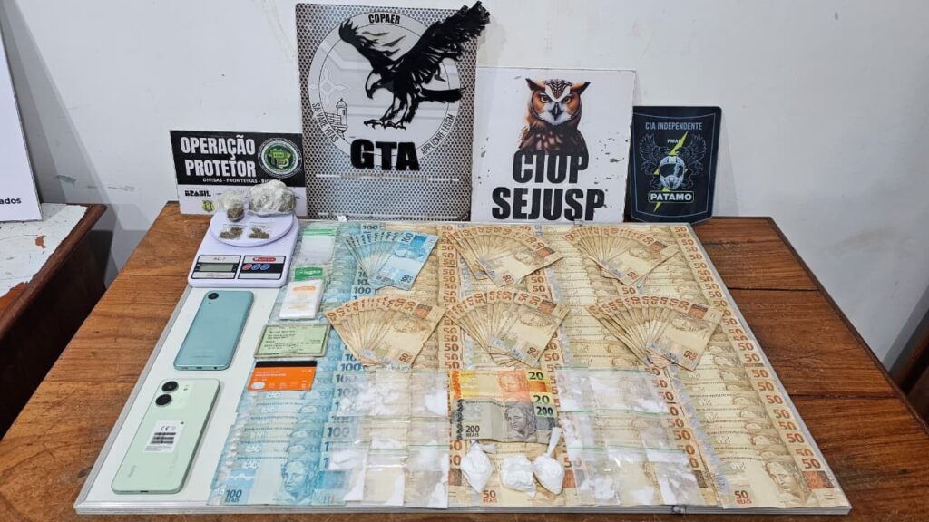 Mulher é presa com maconha, cocaína e mais de R$ 12 mil em Macapá