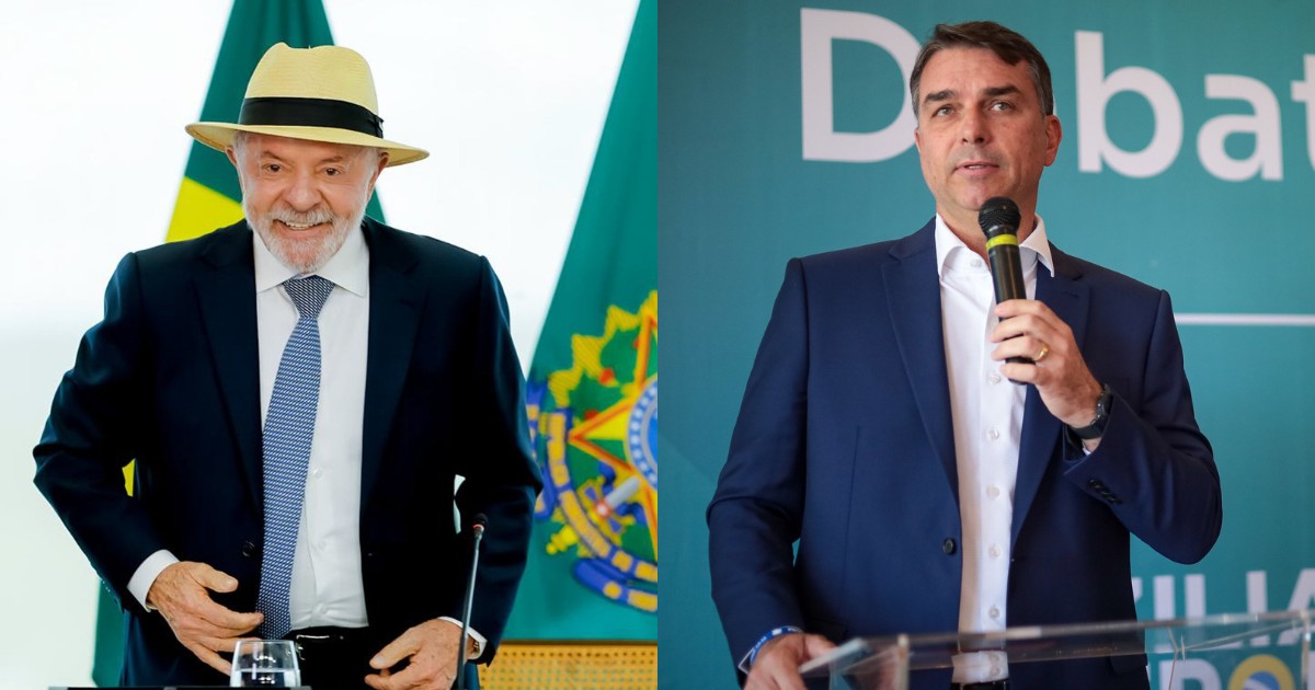 Datafolha: 46% rejeitam Lula, e 48%, Flávio Bolsonaro